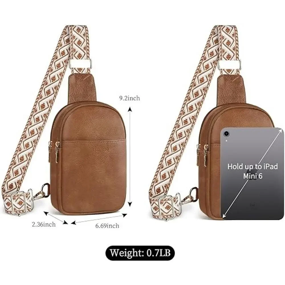 Anti Theft Crossbody Sling Bag for Trendy, Small Vegan Leather Cross body Fan... - Picture 3 of 5